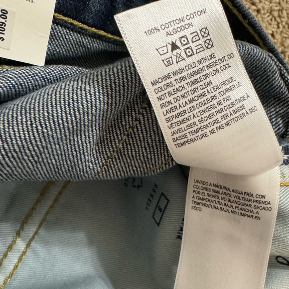 NWT LUCKY BRAND / 365 Vintage Loose Distressed Crop High Rise Jeans Size 32x29 - Picture 11 of 12